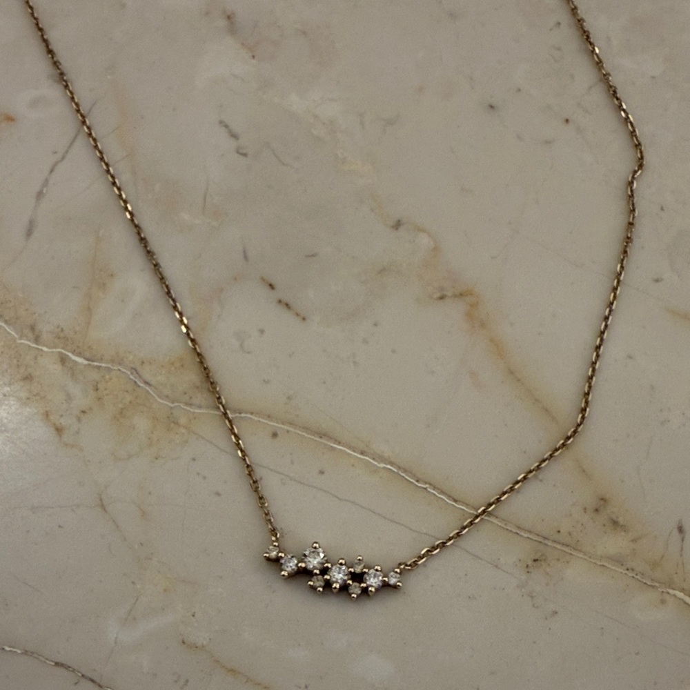 Quince Gold Necklace with Silver Details
